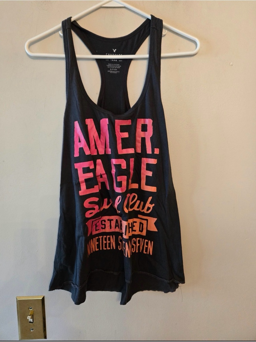American eagle favorite soft tank top size womens small oversized